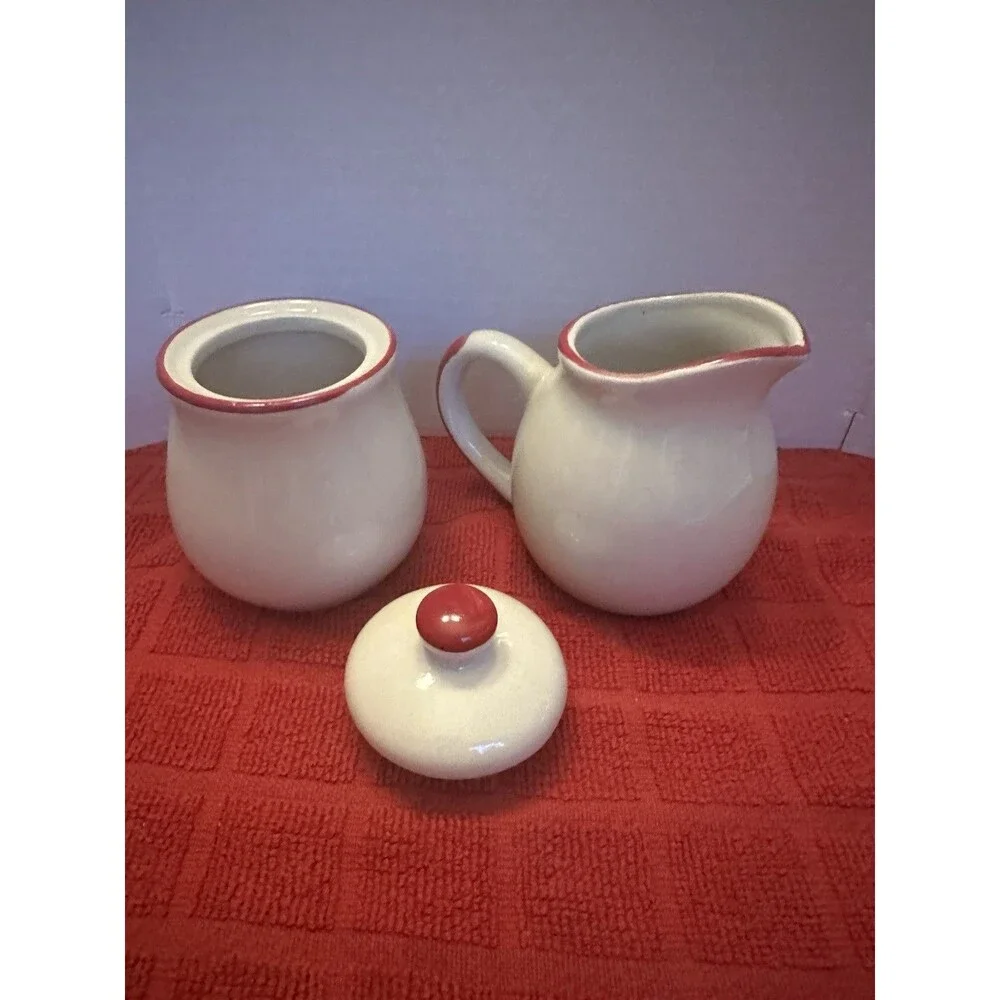 Vintage Royal Seasons 5pc Winter Wishes Table Set Snowmen Creamer Sugar Box